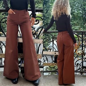 NWT Amiri Brown Baggy Trousers Pants Size 2